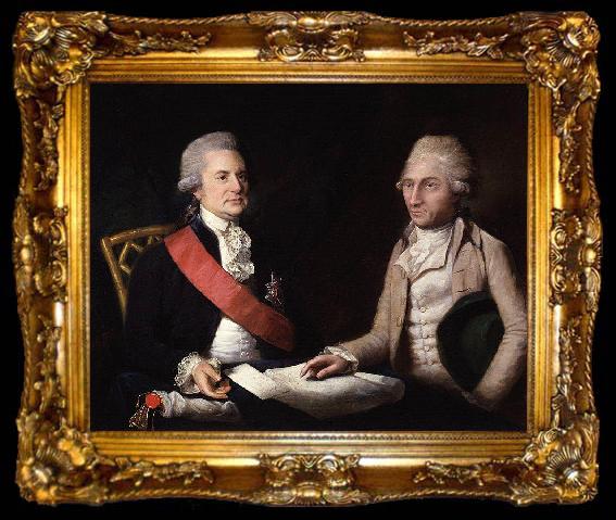 framed  Lemuel Francis Abbott George Macartney, 1st Earl Macartney; Sir George Leonard Staunton, 1st Bt, ta009-2